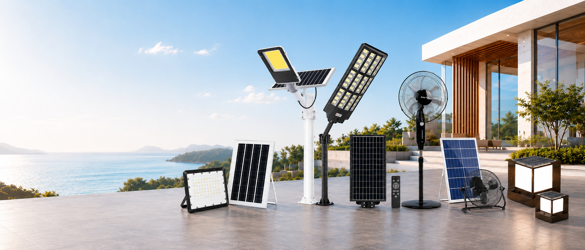 GUDELUMA complete solar lighting, cooling and garden solutions