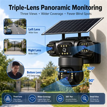 Four-Head Solar Monitoring Light image 2