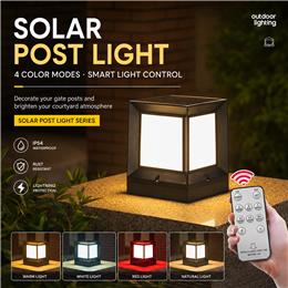 Lawn Spike Light / Solar Post Cap Light image 1